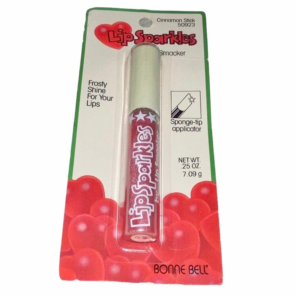 VTG Y2k Bonne Bell Lip Sparkles Smackers Red Cinnamon Glitter Lip Gloss